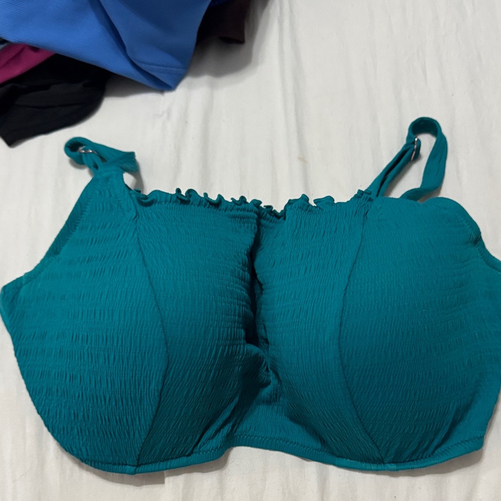 Shade & Shore Teal Bikini Top